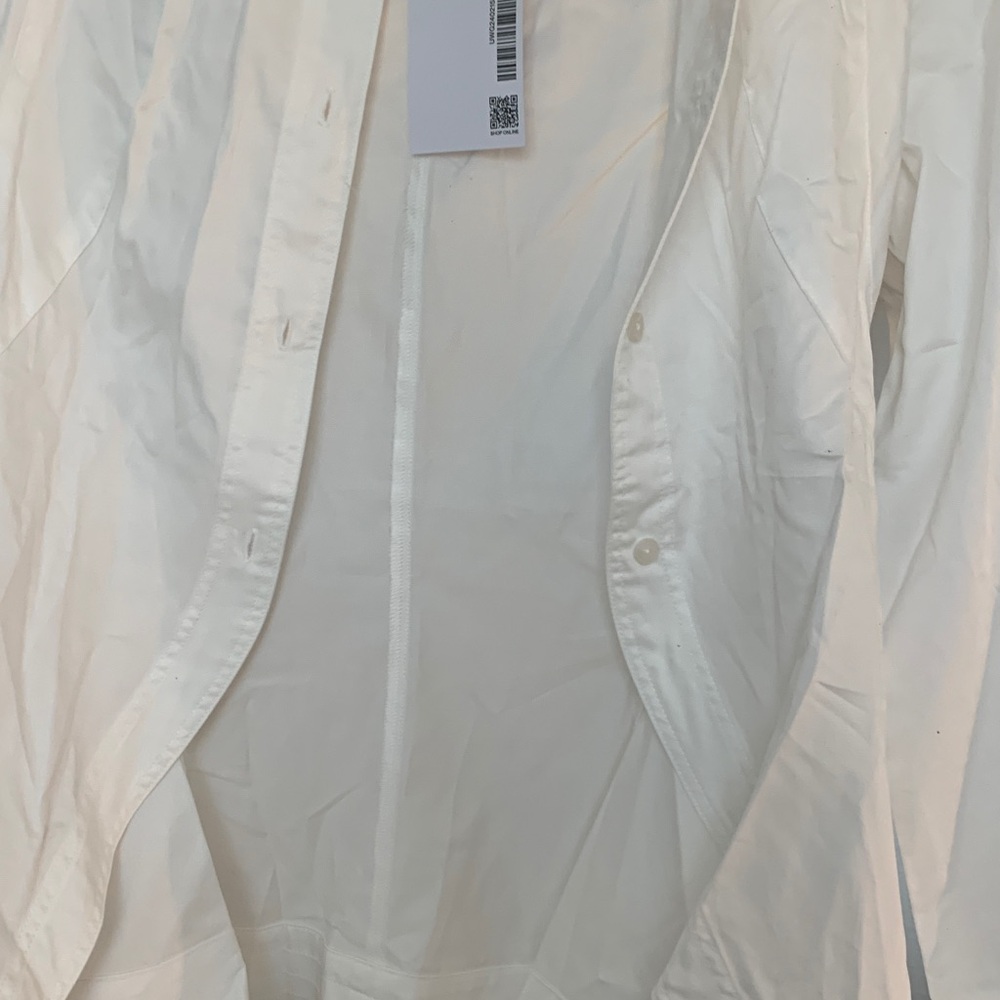 Classic White Button-Up Shirt